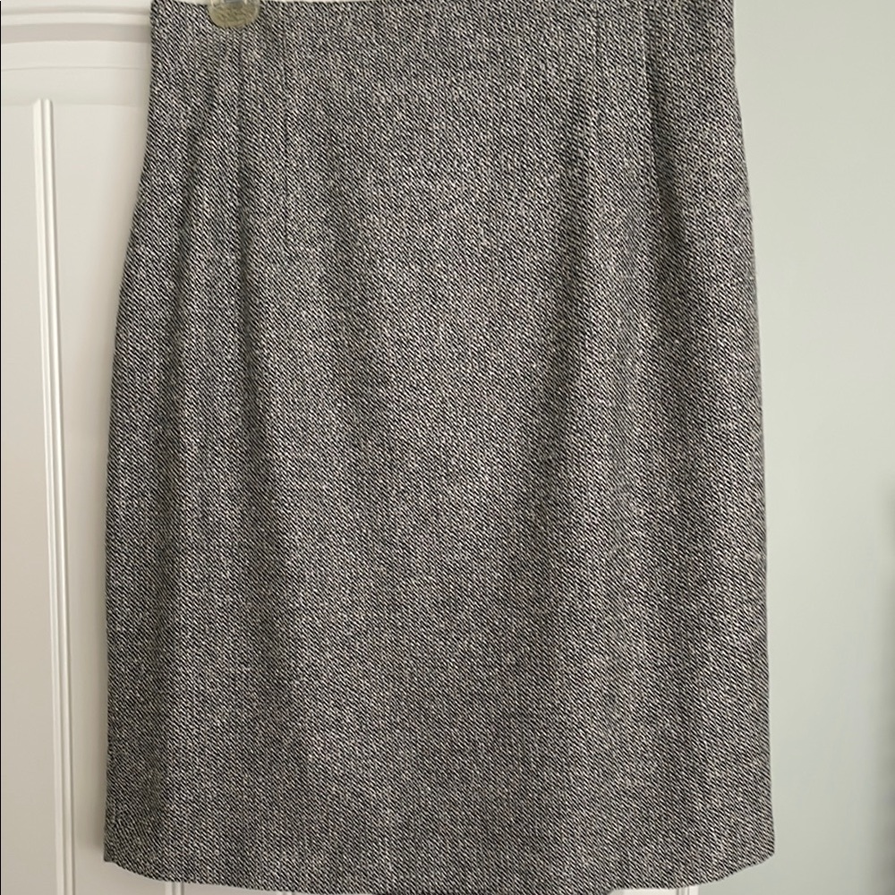 Norton McNaughton Gray Pencil Skirt Knee-Length Workwear